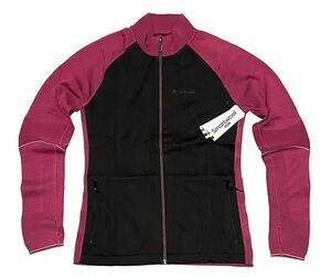 SmartWool Womens M Intraknit Merino Sport Full Zip Jacket Pink Black Fuchsia NWT